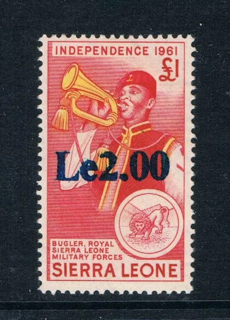 Sierra Leone 1965 - LE2.00 Ovprt on Independence Issue - SC 299 [SG 349] MINT C8