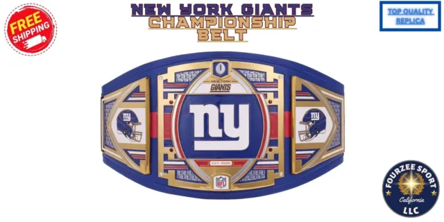 NEW YORK GIANTS NFL Champions Inspired Custom Belt - Adult Size Replica