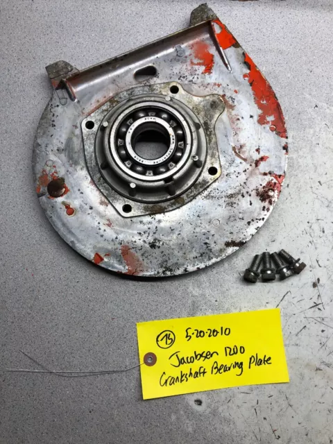 1966 Jacobsen 1200 Chief O Matic Tractor  Kohler K301 Crankshaft Bearing Plate