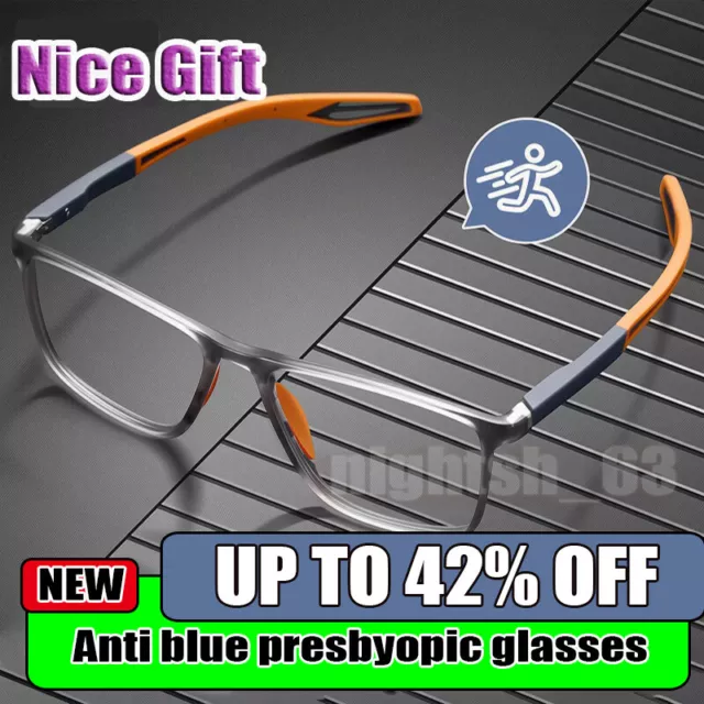 Mens Non Slip Readers Anti-blue Light Reading Glasses Men 1 Pairs Portable New