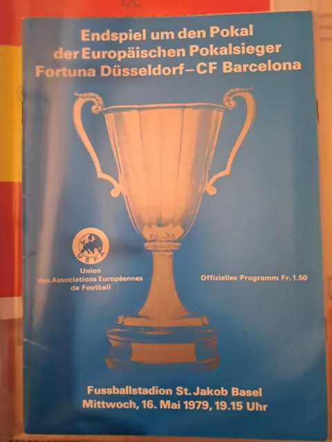 Fortuna Düsseldorf V Barcelona 1979 European Cup Winners Cup Final