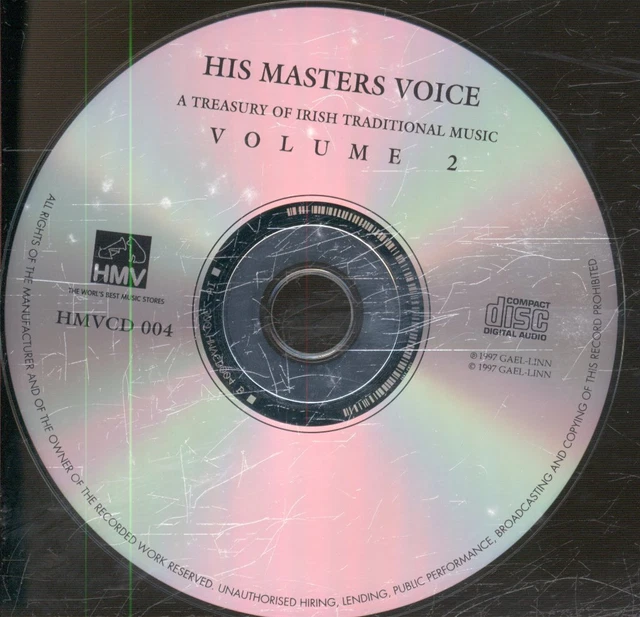 VARIOUS ARTISTS A Treasury of Irish Traditional Music Volume 2 CD