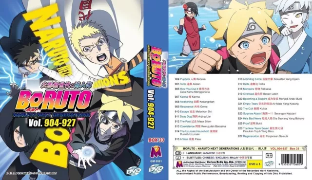 DVD Boruto Naruto Next Generations Episode 1-79 English Version