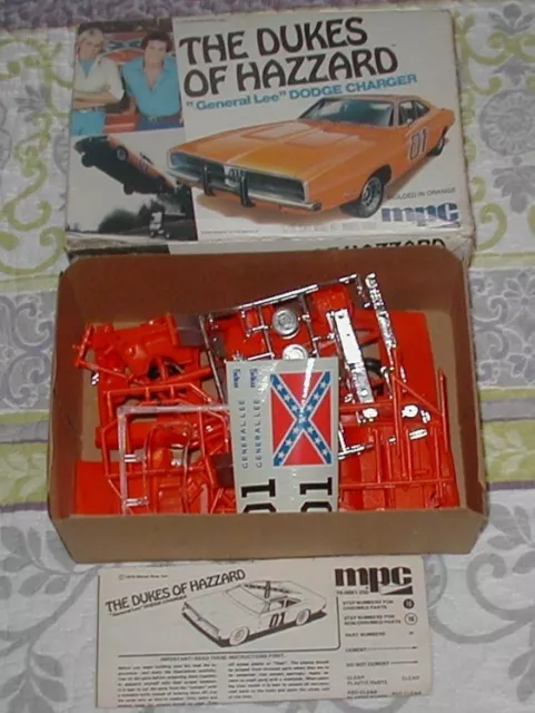VINTAGE 1979 MPC Dukes of Hazzard General Lee 69 Dodge Charger Model ...