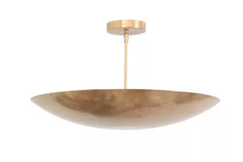 Pendant Mid Century Modern Raw Brass Light Elegant Ceiling Flushmount light Gift