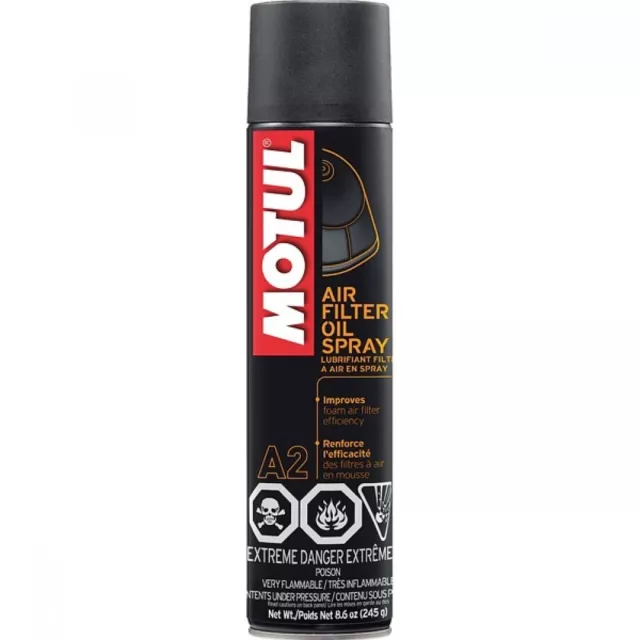 MOTUL A2 OLIO SPRAY per LUBRIFICAZIONE FILTRI ARIA MOTO AIR FILTER OIL SPRAY