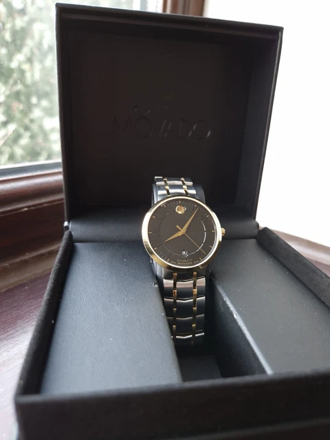 Mens Movado 1881 Automatic Swiss Analogue Watch | Stainless Steel & Yellow Gold