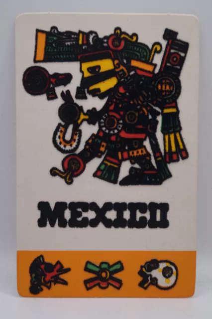 Postcard Mexico Tezcatlipoca Como Jugador De Pelota Flocked