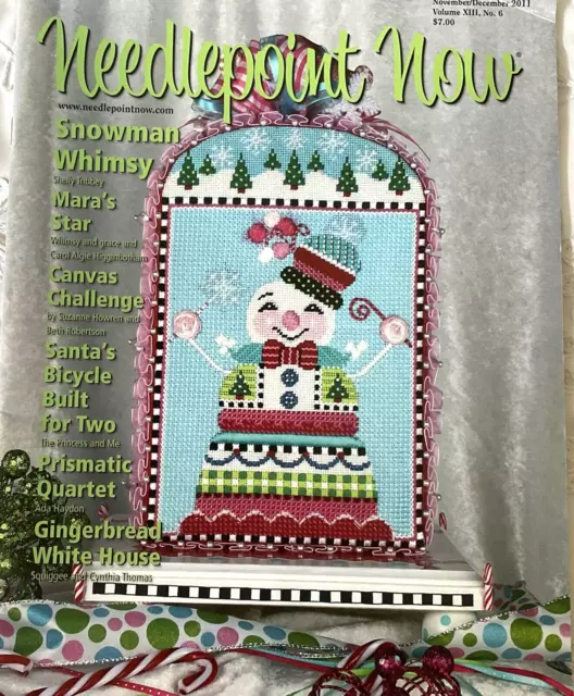 New Sealed Vintage Christmas Stocking Net Darning Kit JOY Red White  12.5X14