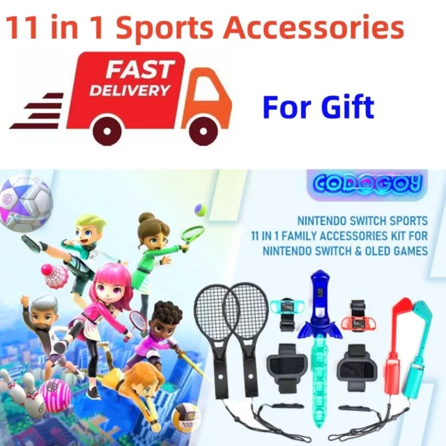 Switch Sports Accessories - CODOGOY 18 in 1 Switch Sports Accessories  Bundle for Nintendo Switch Sports, Family Accessories Kit Compatible with