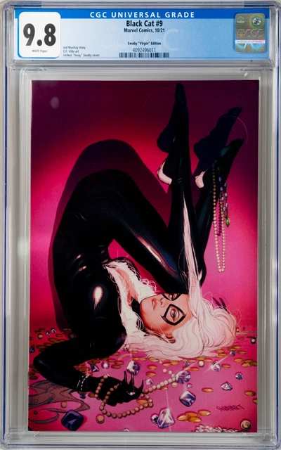 2021 Black Cat #9 Sway 1:100 Variant Cgc 9.8
