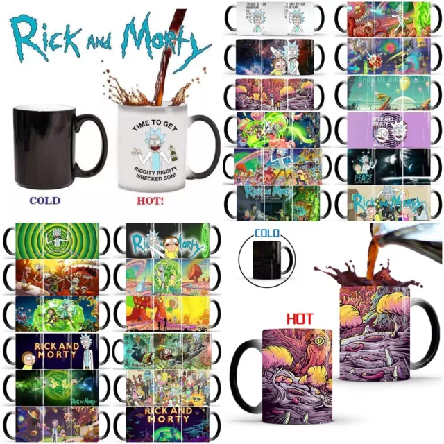 Rick and Morty Pickle Rick Heat Changing Mug Animation Pickle Rick Humour Cup AU