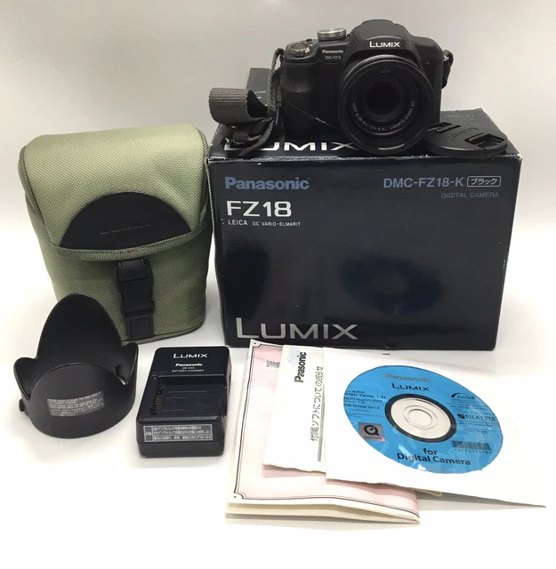 Panasonic DMC-FZ18 Lumix 8.1 MP Digital Camera w/Accessories Made in Japan(JP)