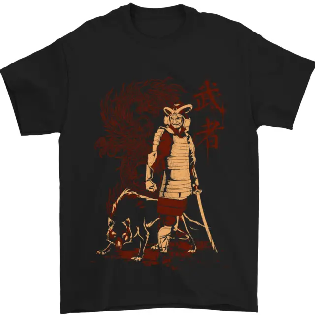 Dragon Warrior Wolf Dragon Samurai MMA Mens T-Shirt 100% Cotton