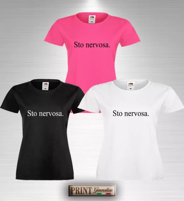 Magliette con scritte sto nervosa shop