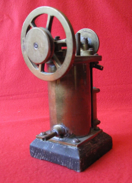 Boutons De Manchette Anciens Laiton - Motif Machine à Vapeur / Train - Marque Historic Originals