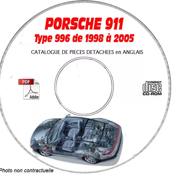 911 type 996 98-05 - Catalogue Pieces CDROM PORSCHE Anglais Support - CD-ROM -