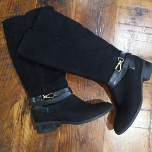 Tommy Hilfiger Knee High Black Womens Boots Size 7.5M