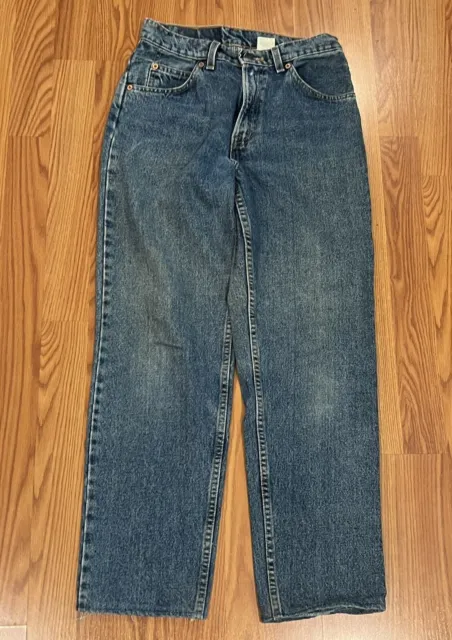 Levi’s Vintage Women 960 Loose Fit Straight Leg Jean Light Wash Made USA 5 Jr S