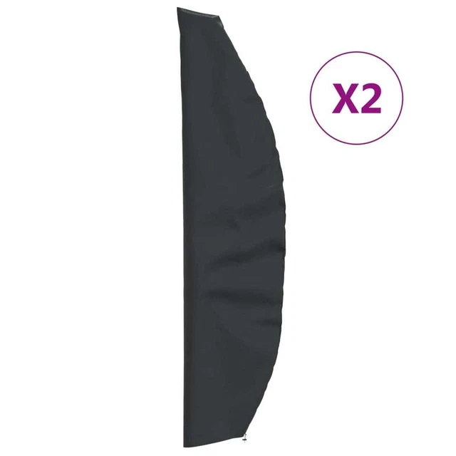 Housses de parapluie de jardin 2 pcs 280x30/81/45 cm 420D vidaXL