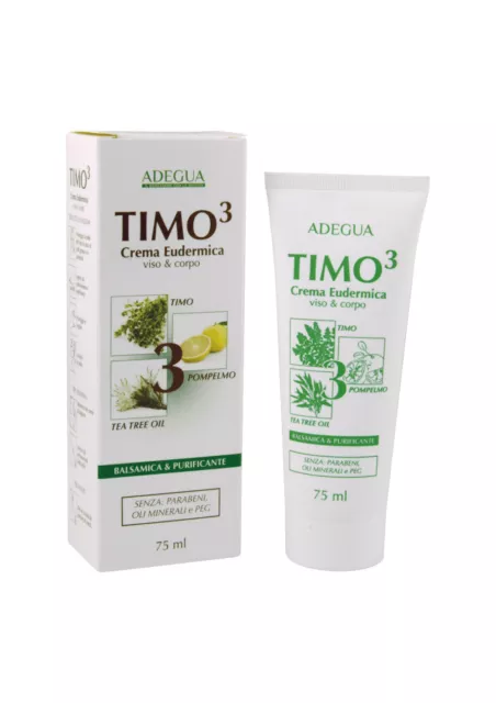 Adegua TIMO3 CREMA Pelli grasse e miste, purificante, lenitiva VISO&CORPO 75 ML