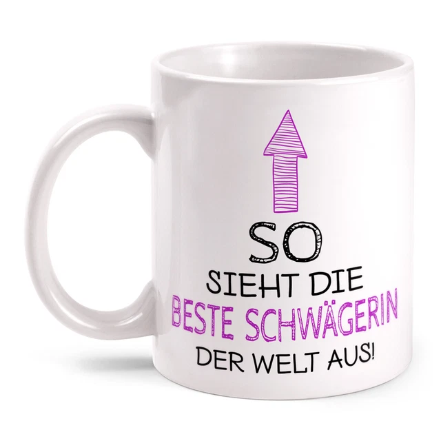 BESTE SCHWÄGERIN DER Welt Tasse mit Spruch GeschenkIdee Hochzeit Ehe