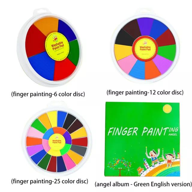 fr Funny Finger Painting Kit Ink Pad Stamp DIY Finger Montessori Drawing for Kid 2