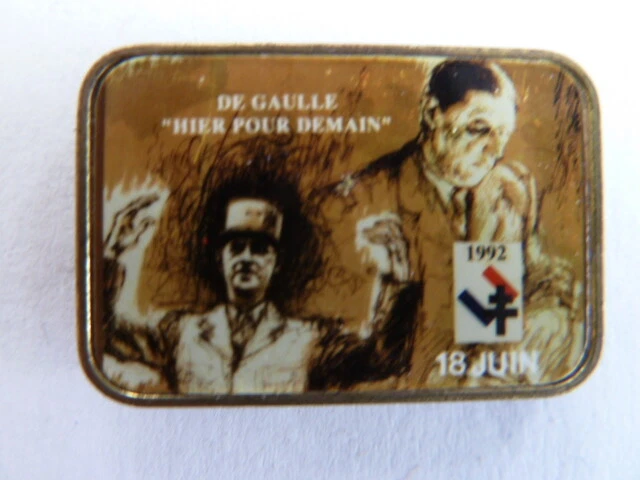 Pin's Armée Club 88 Charles De Gaulle Croix De Lorraine époxy Hauteur 2,3 Cm