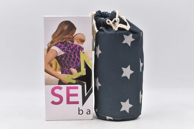 Seven Baby Sling Wrap Carrier, Dark Blue with Stars