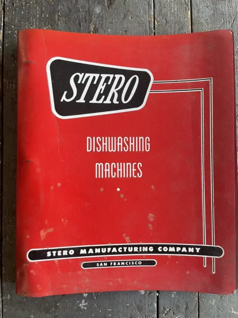 VTG 1960s STERO Dishwashing Machines Product Catalog + Price List San Francisco