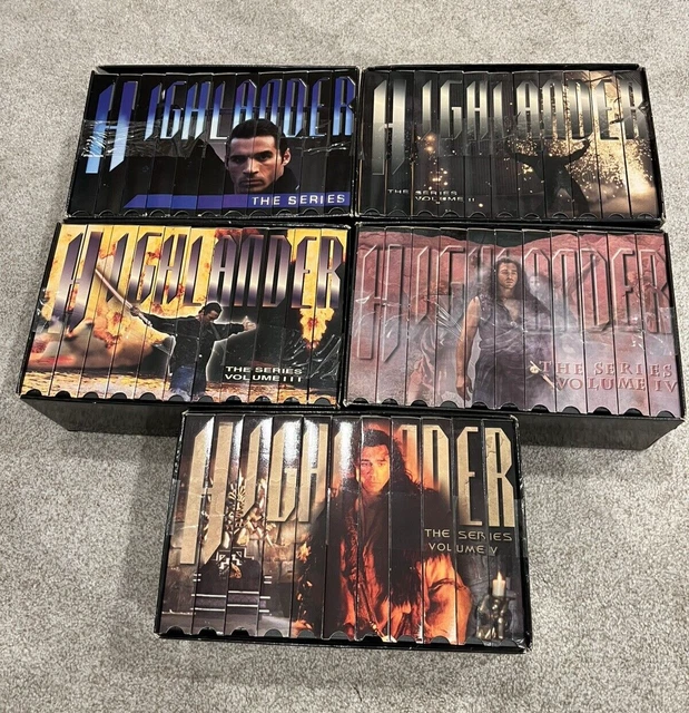 Highlander Box Set HIGHLANDER TV SERIES VHS Box Sets £33.50 - PicClick UK