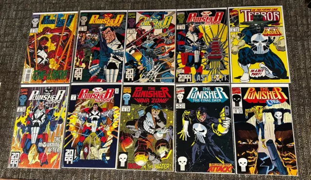 Punisher 2099 #1 Comic Book Lot, Marvel Comics Punisher War Zone, Luke Cage