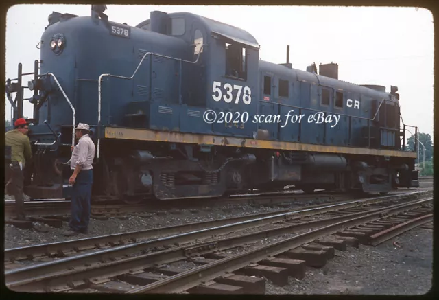 CR Conrail CNJ Jersey Central RS3 with Crew Original Kodachrome Slide