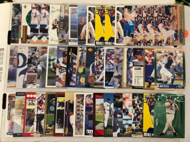 Huge Mike Piazza Lot (300) Cards Los Angeles Dodgers Mets