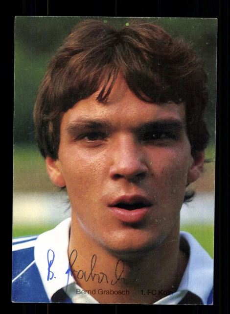 ANCIENNE CARTE AUTOGRAPHE 1982/83 Bernd ferraille de casque Fortuna Cologne signée à la main EUR