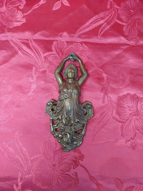 Antique Gilt Gold/Brass19th-20th Century Victorian Art Deco  Wall Hanger/Curtain