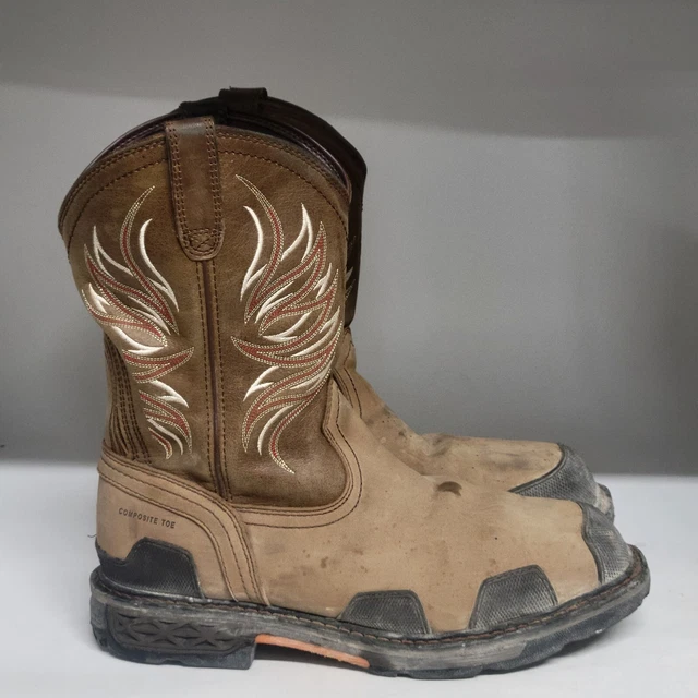 ARIAT OVERDRIVE COMP Toe Work Boot Brown Mens Size 11EE (READ DESCRIP