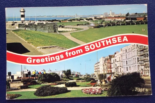 Postcard: Greetings From Southsea: Multi Scene: Un Posted