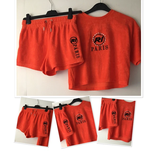 Pantaloncini estivi River Island ragazze e set top indossato due volte 11-12 anni