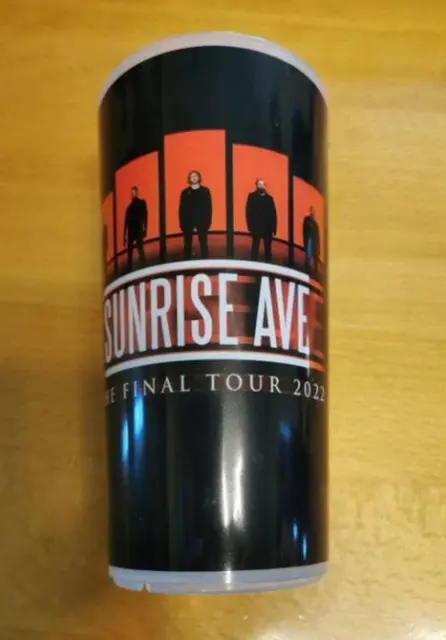 👉 Sunrise Avenue - Final Tour 2022 - Tourbecher Konzertbecher - Gebraucht 👈