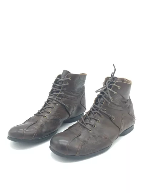 Blend Botas De Cuero Marrones Para Hombres T.45 US.11,5 UK.11