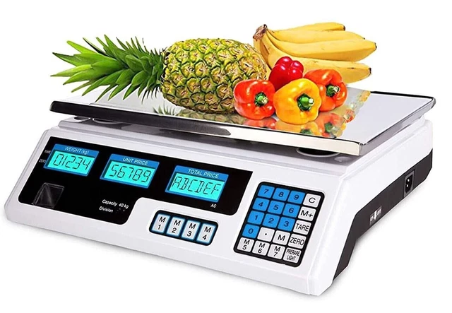 Bilancia Da Banco MAX 40 KG Digitale Elettronica Professionale Pesa Grammi Chilo
