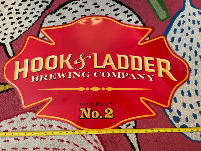 Hook And Ladder Brewing Company Metal Advertising Sign
