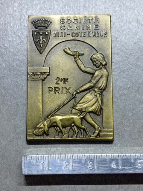 RARE MEDAILLE, 1ER PRIX EXPOSITION SOCIETE CANINE de L'EST 1936 #P5C11