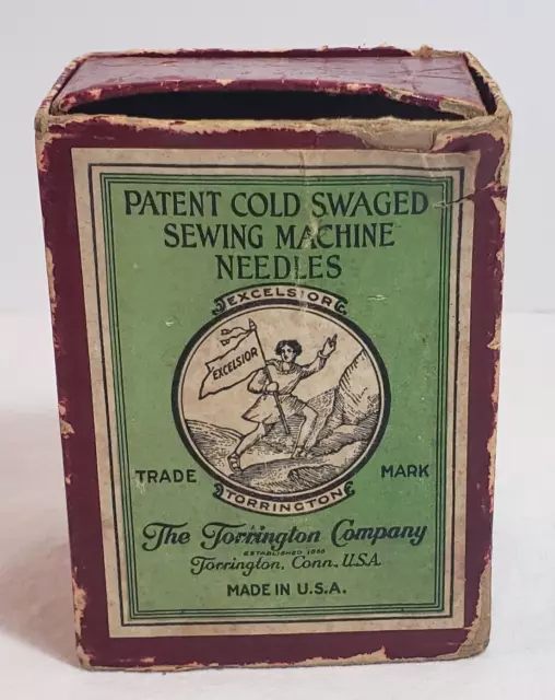 Vintage Torrington Company Connecticut Sewing Machine Needles - EMPTY BOX ONLY
