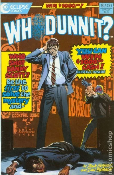 Whodunnit #1 VF 8.0 1986 Stock Image