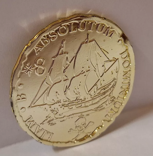 Vintage Liam B Absolutum Dominium 8 Rare Plastic Pirate Coin