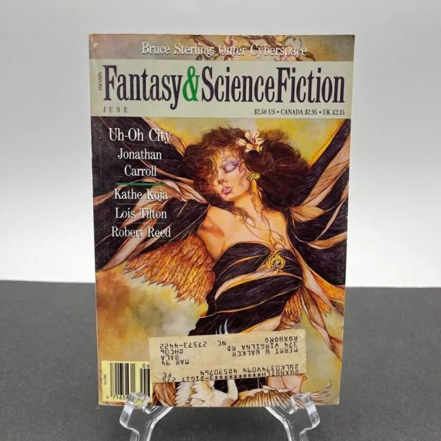 The Magazine of Fantasy and Scifi Jun 1992 Vtg Pulps Jonathan Carroll Kathe Koja