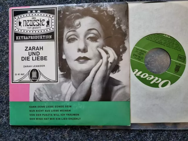 Zarah Leander - Kann denn Liebe Sünde sein/ Nur nicht aus Liebe weinen 7'' EP