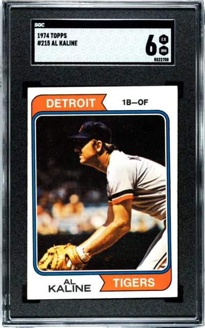 1974 Topps Al Kaline #215 SGC 6 Detroit Tigers HOF